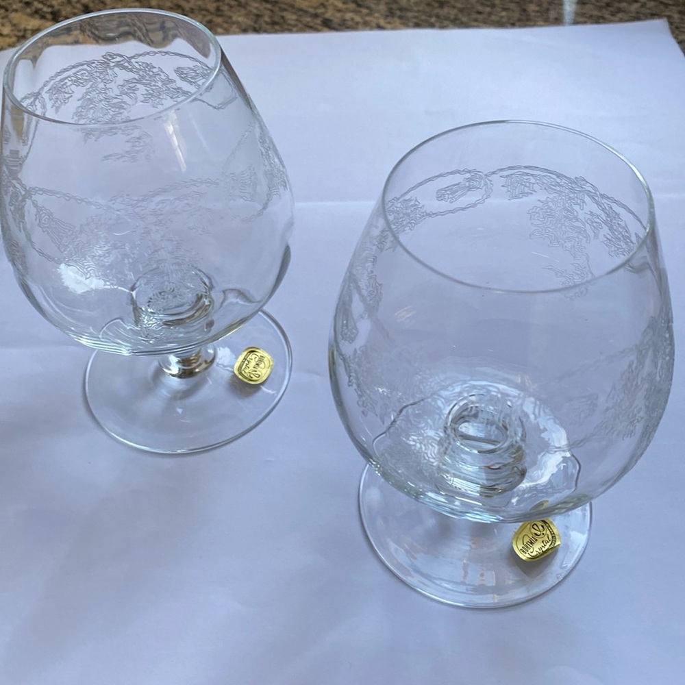 BOHEMIA CRYSTAL-CRYSTALEX brandy glass thistle